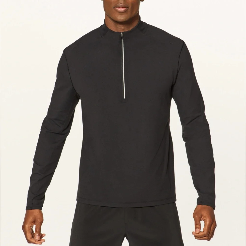 Lululemon Surge Warm 1/2 Zip Black Sz Small